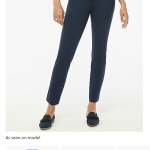 J. Crew Blue Ankle Cropped Pants Streamlined Design